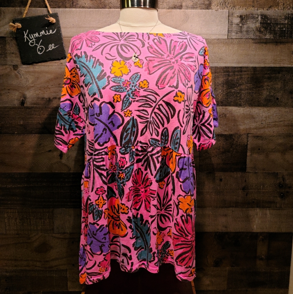 Fresh Produce Sketched Floral Fern T